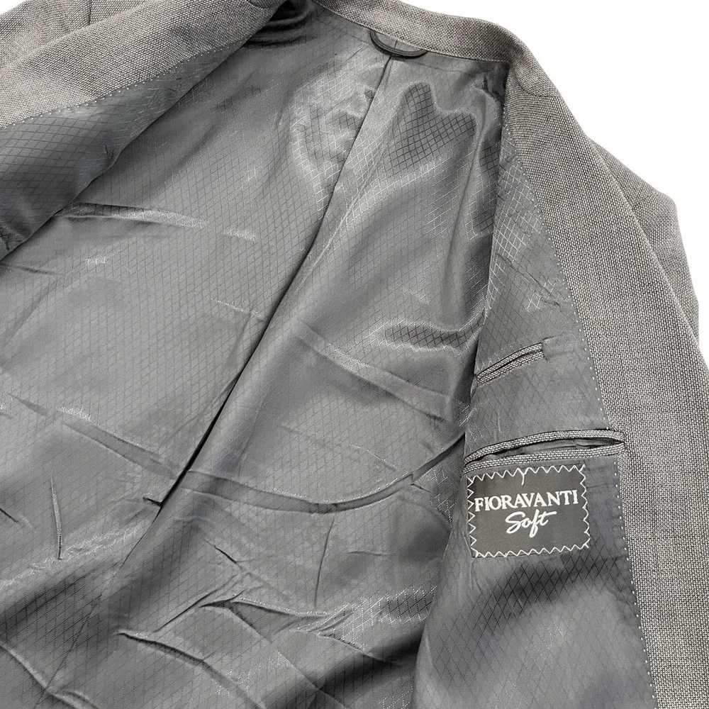 Fioravanti Soft Vintage Mens Grey Blazer Coat, Fioravanti Suit Coat 365